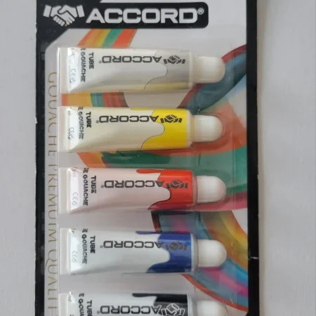 GOUACHE 5 COULEURS ACCORD