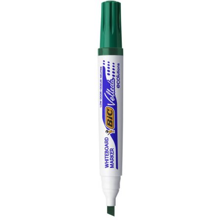 bic velleda 1701 marqueur effacable a sec pour tableaux blancs pointe biseautee encre verte