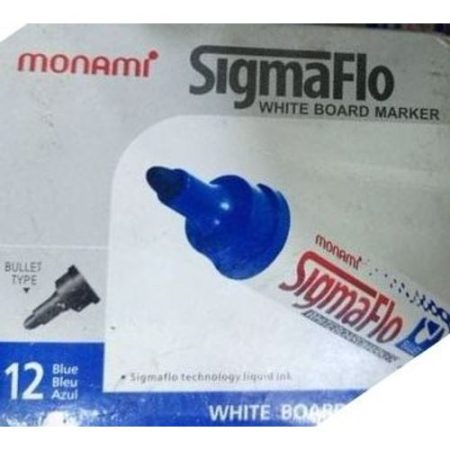 marqueur monami sigmaflo bleu pack de 12 0