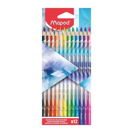 Crayons de couleur — boîte de 12 — Maped 10 crayons de couleur boite de 12 maped