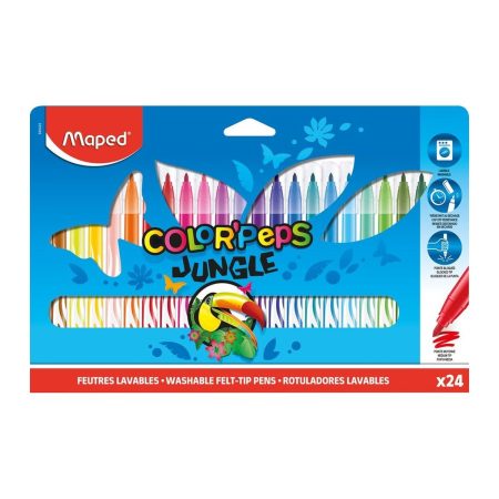 feutres de coloriage boite de 24 maped