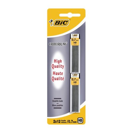Recharge mines 0,7 mm HB — BIC 10 recharge mines 0 7 mm hb bic